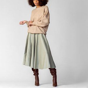 GLAMOROUS GREEN FAUX SKIRT